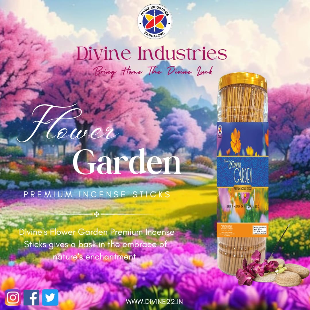 Divine's Flower Garden Incense Sticks Jar(buy 1 get 1 free)