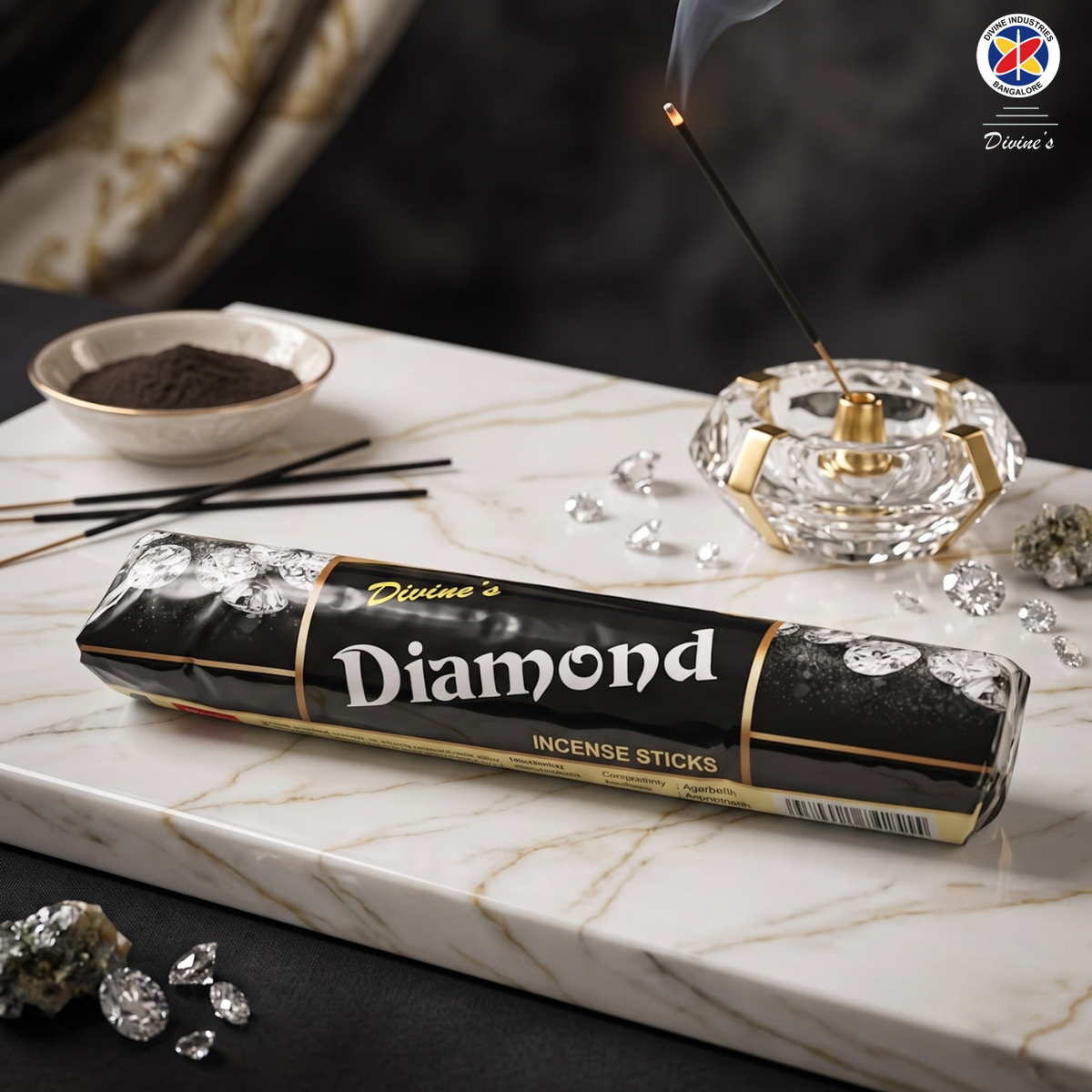 Divine's Diamond Roll Form Incense Sticks(Buy 4 Get 2 Free)