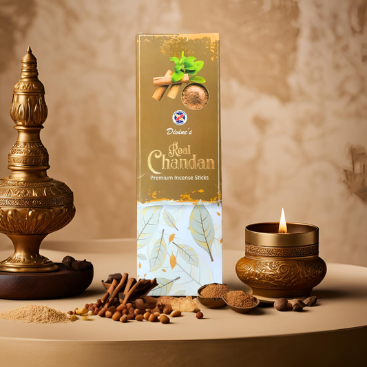 Divine's Real Chandan Premium Hand Rolled Base Batti