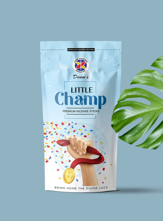 Divine's Little Champ Agarbatti | Pack of 4 | 110g Each Pack
