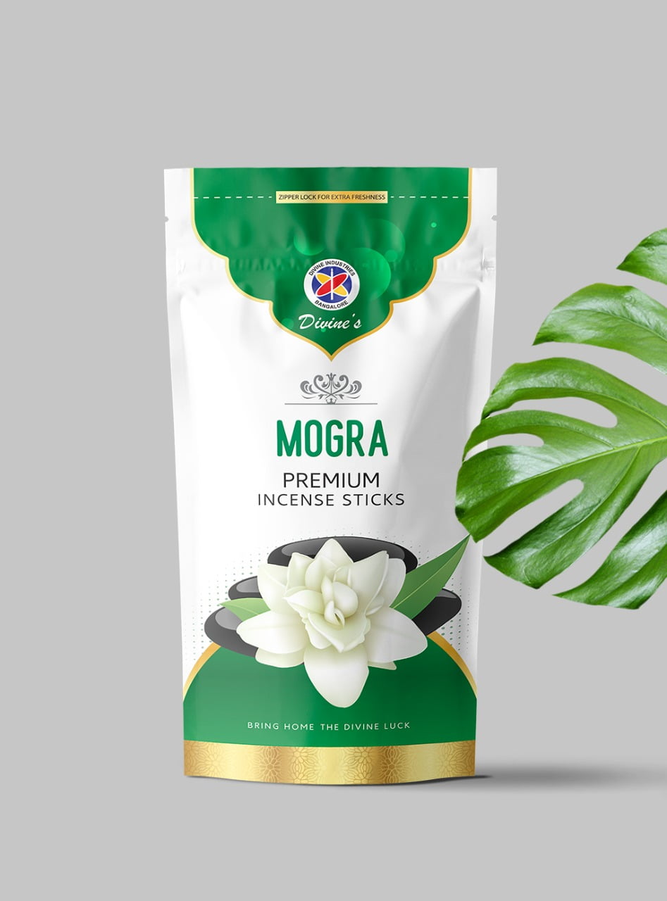 Divine's Mogra Agarbatti | Pack of 6 | 110g Each Pack