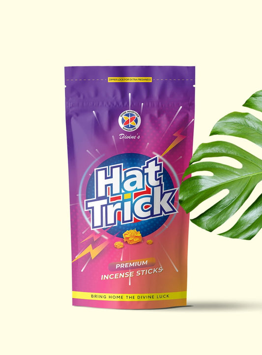 Divine's Hattrick Agarbatti | Pack of 4 | 110g Each Pack