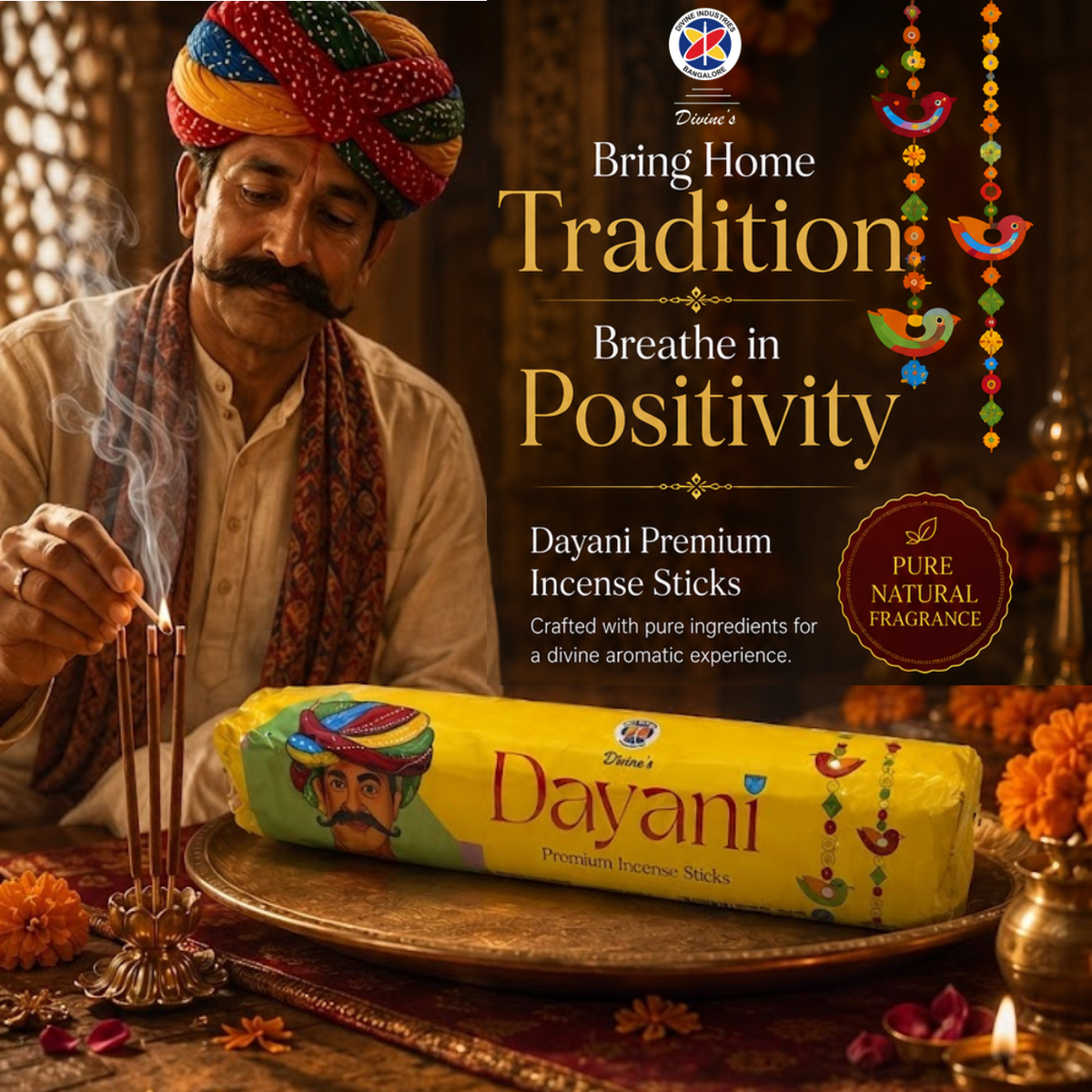 Divine's Dayani Roll Form Incense Sticks