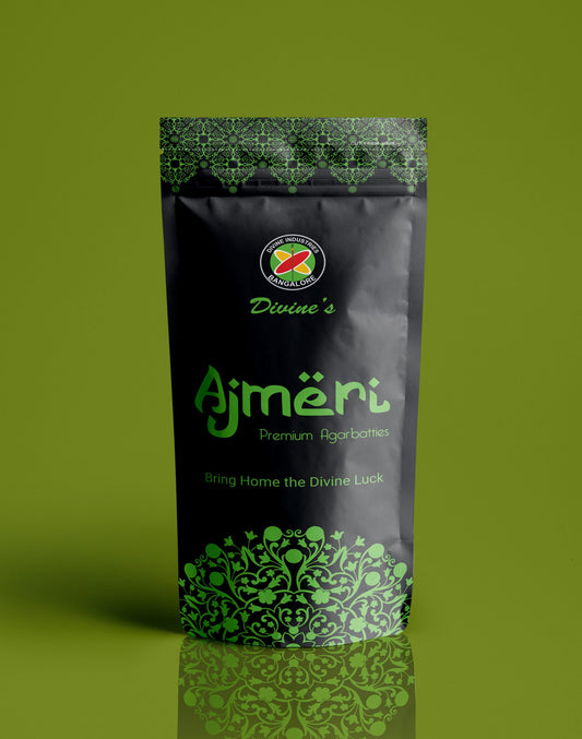 Divine's Ajmeri Zipper Agarbatti | Pack of 4 | 100g Each Pack