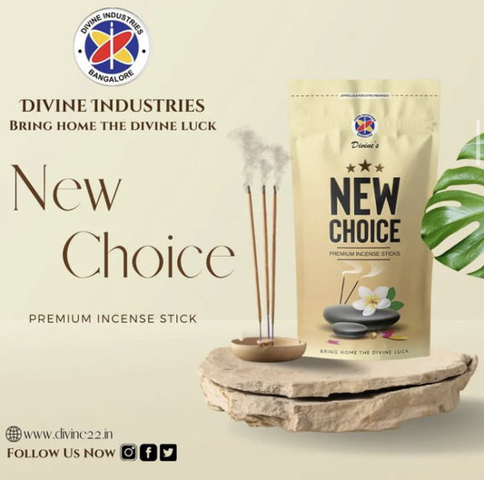 Divine's New Choice Agarbatti | Pack of 4 | 110g Each Pack