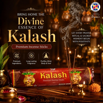 Divine's Kalash Roll Form Incense Sticks ( Buy 1 Get 1 Free)