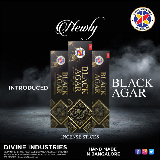Divine's Black Agar Handrolled Base Batti || Best Agarbatti in India