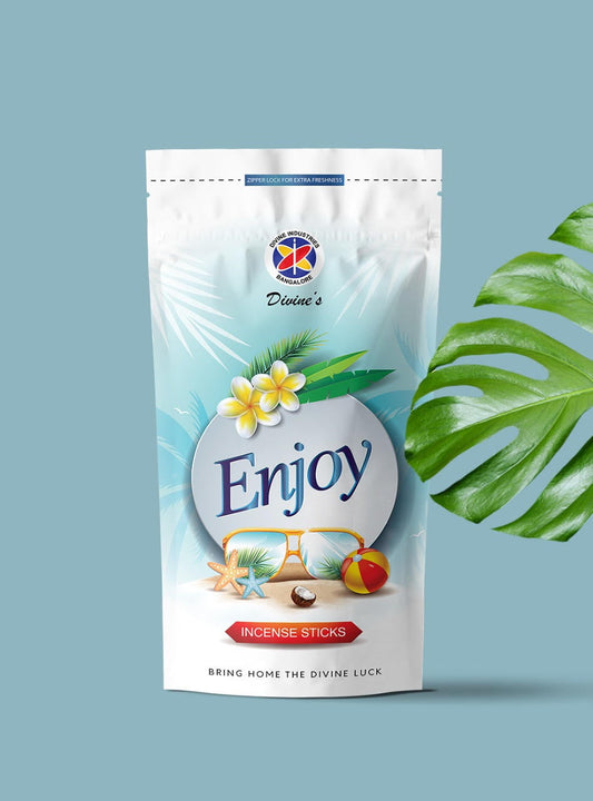 Divine's Enjoy Agarbatti | Pack of 4 | 110g Each Pack