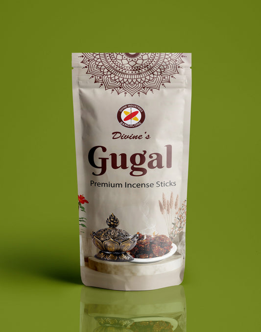 Divine's Guggal Zipper Agarbatti | Pack of 4 | 100g Each Pack