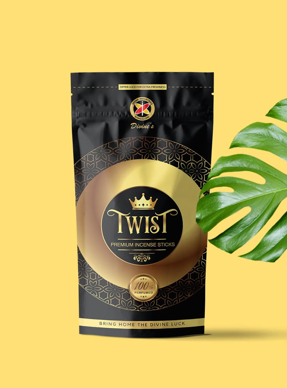 Divine's Twist Agarbatti | Pack of 4 | 110g Each Pack