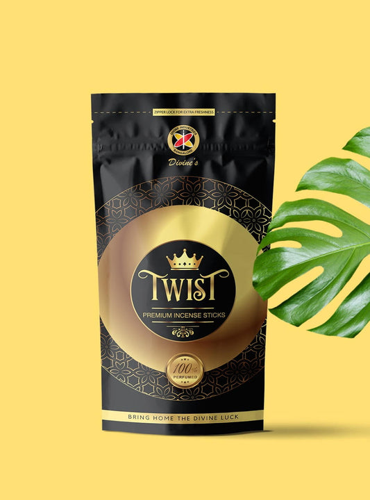 Divine's Twist Agarbatti | Pack of 4 | 110g Each Pack